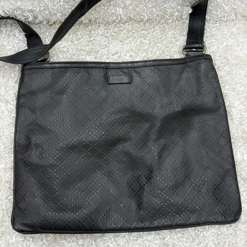 GUCCI Diamante Unisex Black Messenger Bag
